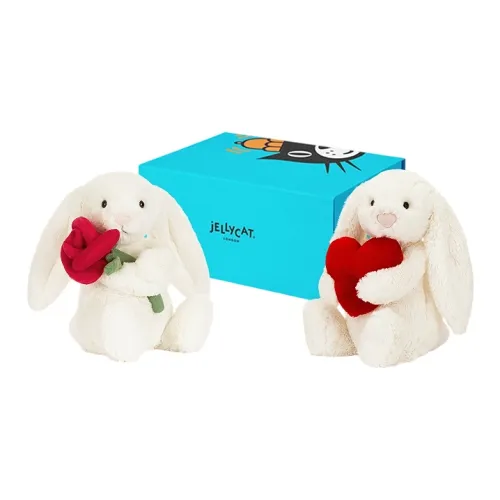 JELLYCAT Кролик Обнимающий Полный Любви Кукла Плюшевая Кукла 23 см Длина Тела В Сидячей Позе