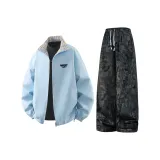 Двусторонний топ "Лунный свет" голубого цвета + черные штаны