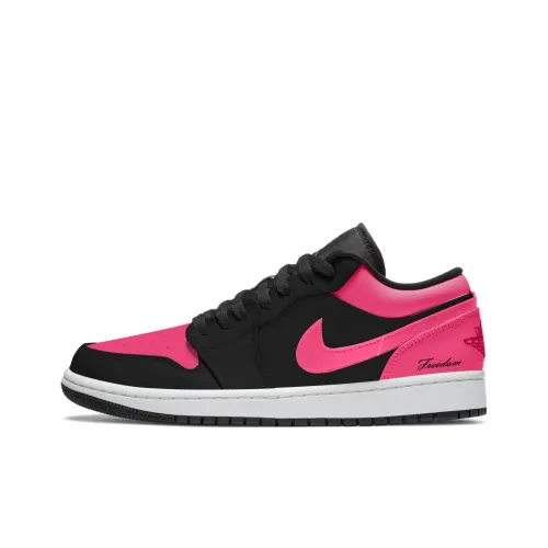 Jordan Air Jordan 1 Розовый Красный Палец Устойчивый к истиранию Низкий Топ Винтажные Баскетбольные Кроссовки Мужские