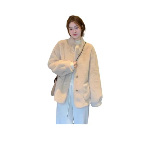 IWZI Ecru Unisex Бархатные куртки