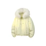 Светлый, гусь, желтый, белый, пуховые куртки