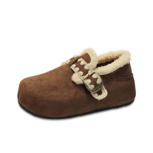 OPOA Термический Увеличивающий Высоту Низкий Верх Birkenstock Стиль Утепленная Обувь Женская