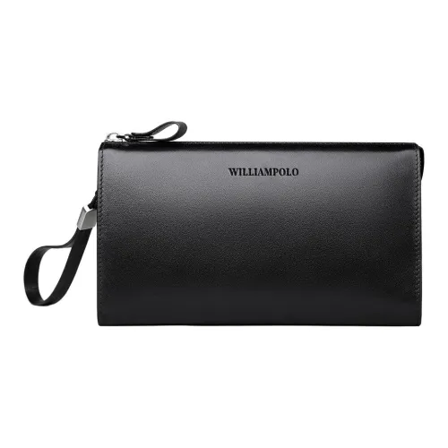 WilliamPOLO Клатч из коровьей кожи Anti Theft Ручка Конверт Многофункциональный Чехол для телефона Стандартный Мужской Многоцветный