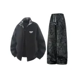 Двусторонний черный топ + черные штаны