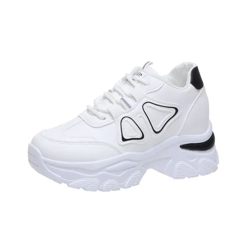 LUTAI Низкий топ толстая подошва кроссовки женские