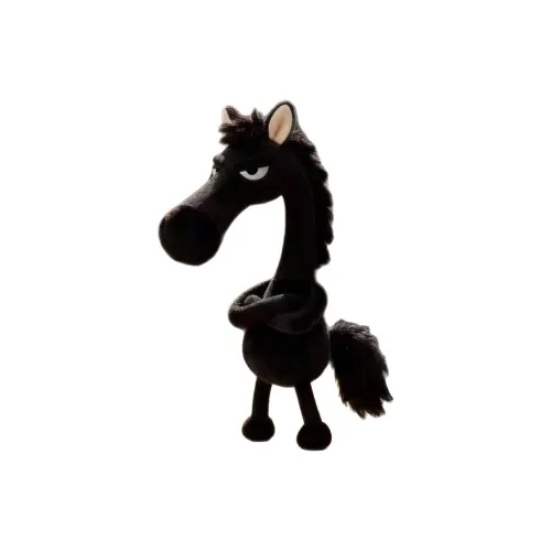 WANJUXIANSHENG Heaven's Chosen Черная Лошадь Кукла Игрушка Брелок Плюшевая Подвеска 20 см Высота