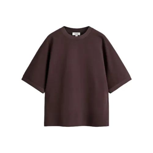 COS Мужская рубашка цвета бордовый