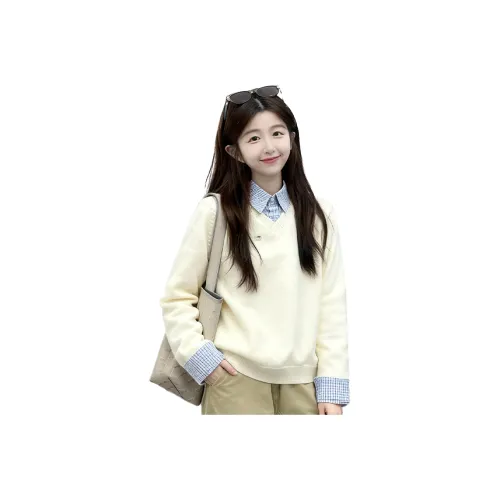 DYYPC Экрю Топ Женский Трикотаж