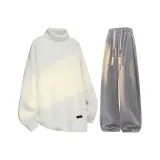 Белый + Светло-серый K [с флисовой подкладкой, улучшенный]