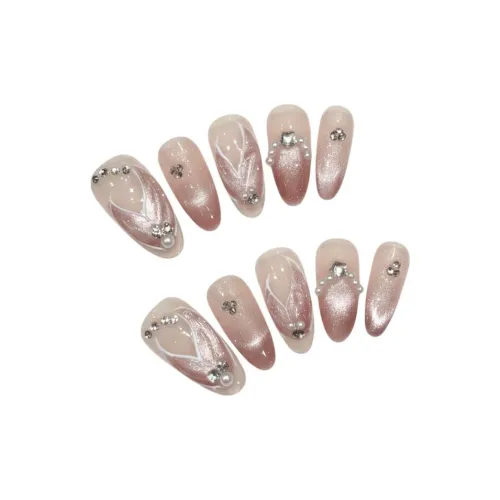 RUIJIN Ручной Русалка Легенда Осветляющий Атмосферный Весенний Летний Премиум False Nail MID Длина (размер в длину)