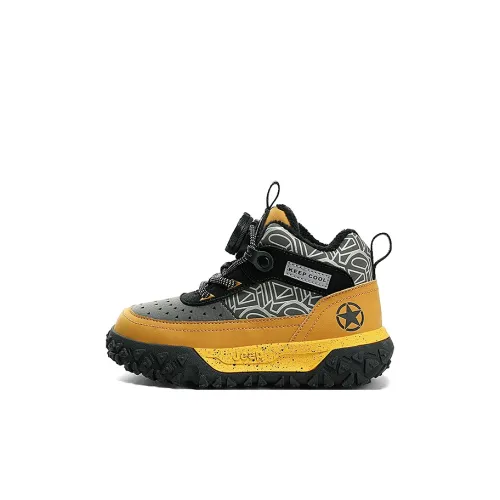 Jeep Slip-resistant Abrasion-resistant Утепленная обувь Обсидиан Черный Мокко Детская