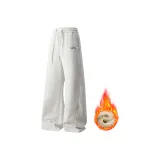 Белый, серый, вереск, флисовая подкладка, съемный бренд, брошь