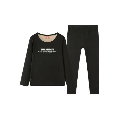 TULANDUO Черный Женский Термокостюм