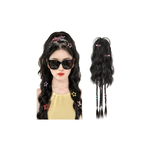 MUNINGFEI Водопад Кудрявый Заколка-краб Для Высокой Косы Женская Перука Полузакрученная Твист Боксовая Косичка