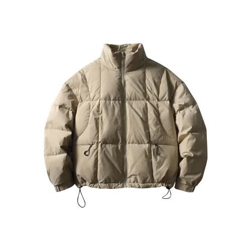 UNDOMAZE Зимний пуховик с воротником-стойкой свободный крой мужской