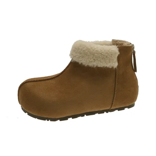 QINBU Утепленная обувь Теплоизоляционный визуально увеличивает рост Противоскользящие Короткие Снежные ботинки Женские