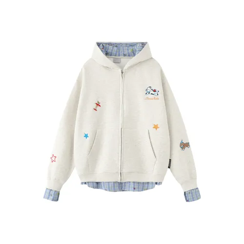 BABUGGE Белый узор Женские Свитшоты