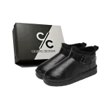 Верх из черной кожи