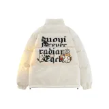 Белый хлопковый пуховик