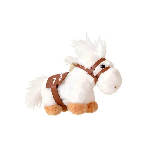 SHULUAN Мультяшный Дофамин Китайский Зодиак Талисман Пони Плюшевый Брелок 12 см Длина Тела