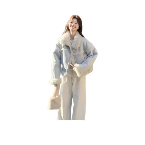 EIDOLON GRAIN Синий Женские Меховые изделия