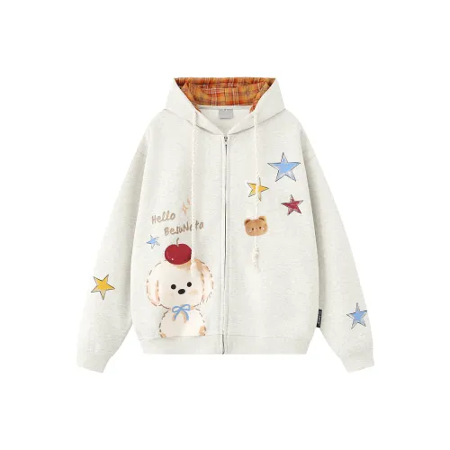 BABUGGE Белый узор Женские Свитшоты