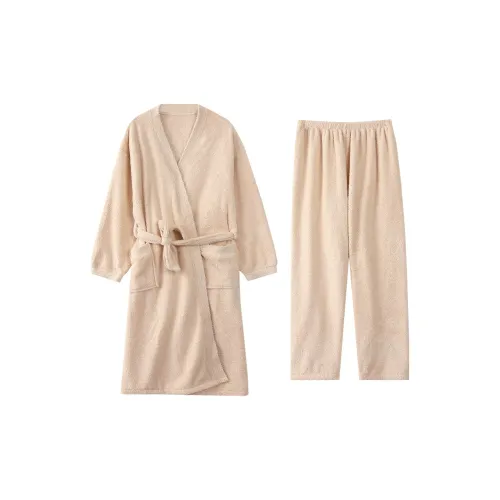 FENTENGCARE Абрикос Женские Банные халаты