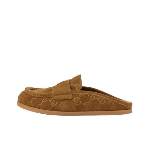 GUCCI Резиновая подошва противоскользящие домашние тапочки женские коричневый