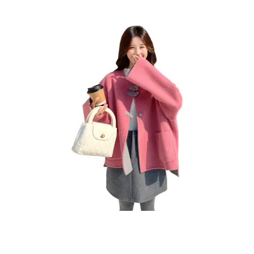 LAOYECHE Розовое Женское Пальто