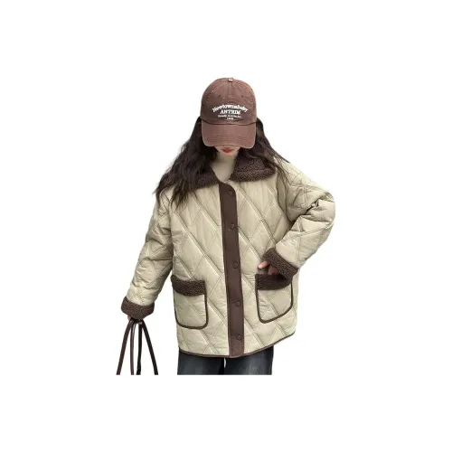 7 SEVFUN Повседневный хлопковый пуховик зимний хаки для подростков