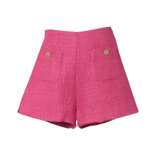ONENINE34PM Pink Red Women's Casual Shorts ONENINE34PM Розовый Красный Женские Повседневные Шорты