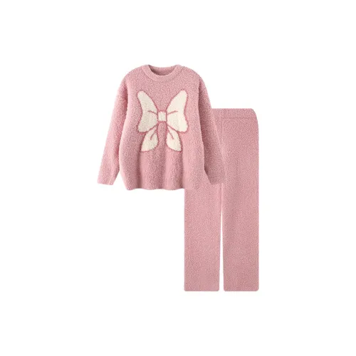 XIAOLIZI Тональная основа Bowknot Женские Пижамные комплекты