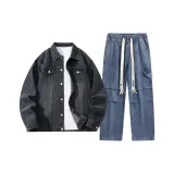 Винтажный черный + синий