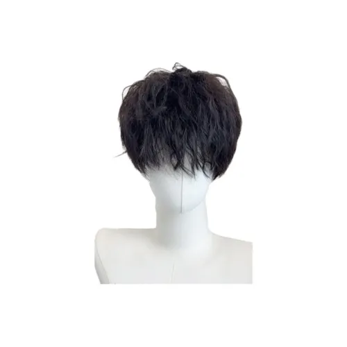 YOUXI Корейский стиль Leslie Кудрявый мужская парик с высокой температурой пряжа короткая кудрявая стрижка