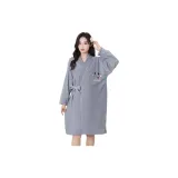 Дымчатый серый (Горячие продажи Смайлик Банные халаты) с длинными рукавами