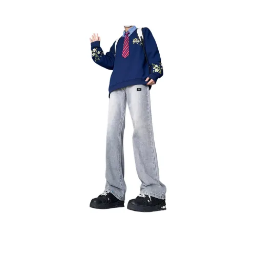 FALIAMS Зимний С флисовой подкладкой And Утолщенный Термический Джинсы Унисекс