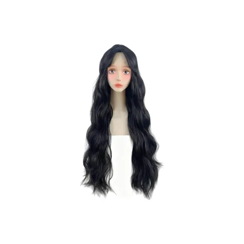 GLUNA Большая волна Удлиненные парики 80 см Высокая температура Пряжа Длинные волнистые