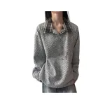 Бело-серый с флисовой подкладкой