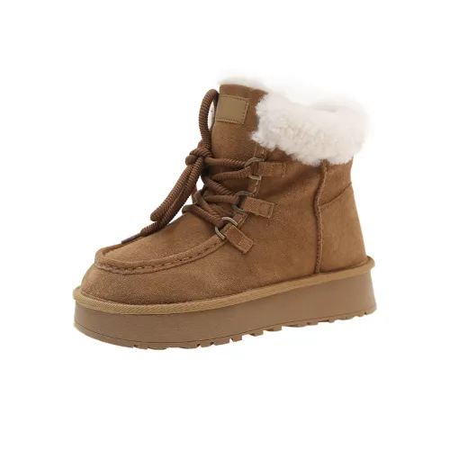 ZUOMILUO Сноубутсы Верблюжий цвет Женские