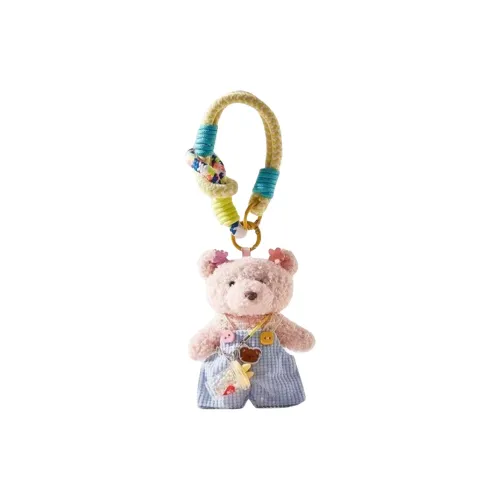 HUXIAOKE Милый Мини Версия Одежда Bear Plush Подвеска 12 см Длина Тела