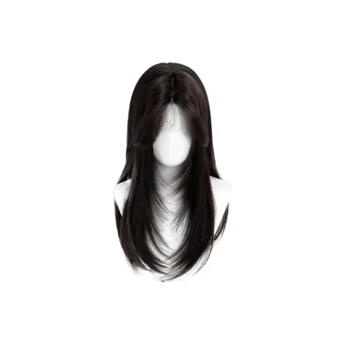 BEIQING Темный чайный Средний Часть Длинный Прямые волосы Женская Перука Высокотемпературная Пряжа Длинный Прямые волосы