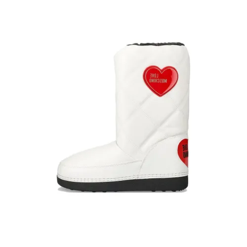LOVE MOSCHINO Колено Высокие Сноубутсы Женские Белые