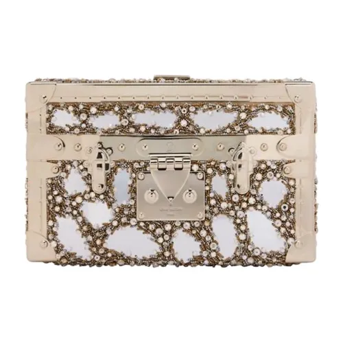 LOUIS VUITTON PETITE MALLE Ткань Ручная Сумка на плечо Женская Светло-Коричневая