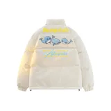 Белый хлопковый пуховик