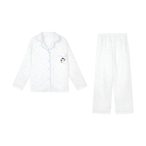 XIAOLIZI Звезды Пингвин Утолщенный Женские Пижамные Комплекты