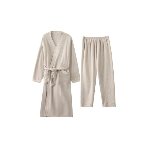 FENTENGCARE Абрикос Мужские Халаты для ванной