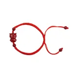 Браслет из красной нити с фиолетовой глиной (Цзыша) - Китайский Зодиак Лошадь