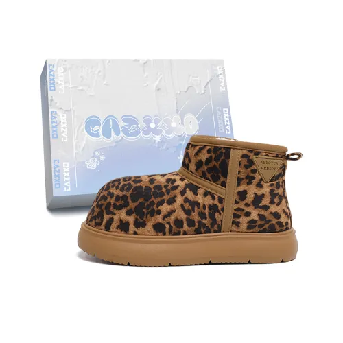 CAZXXO Сноубутсы с леопардовым принтом женские