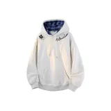 Белый, Фотиния, Серый/Синий, Клетка [Тяжелый, Утолщенный, с Флисовой Подкладкой]