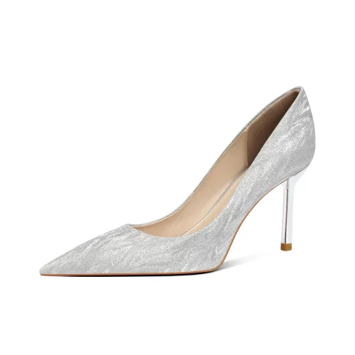 LANMOU Узкий каблук Высокие каблуки Женские Серебряные